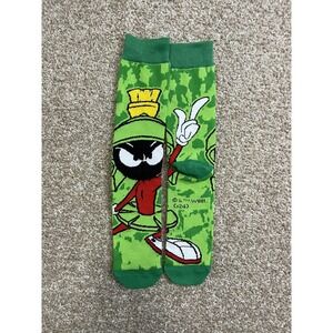 Marvin the Martian Cartoon Men's Novelty Socks Size 7-10